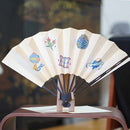 [Hand Fan] Decorative Fan ITOME YUZEN SET Round | Edo Folding Fans