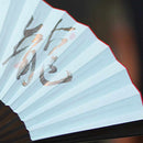 [Hand Fan] ZODIAC FOLDING FAN TATSU(dragon) Red PAINTED For Ladies | Edo Folding Fans