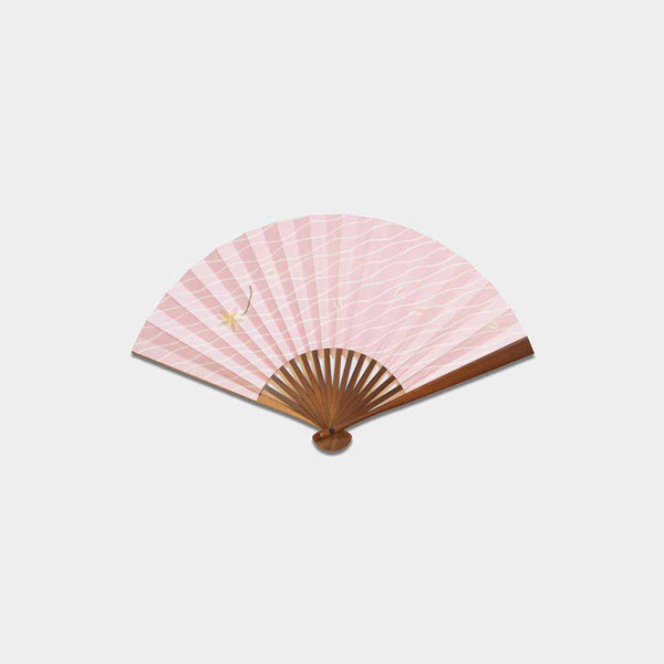 [Hand Fan] CHERRY BLOSSOM Pink Karaki Bamboo For Ladies | Edo Folding Fans
