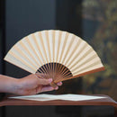 [Hand Fan] ZODIAC FOLDING FAN USHI(Ox) Soot and Bamboo For Men | Edo Folding Fans