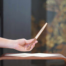 [Hand Fan] ZODIAC FOLDING FAN USHI(Ox) Soot and Bamboo For Men | Edo Folding Fans