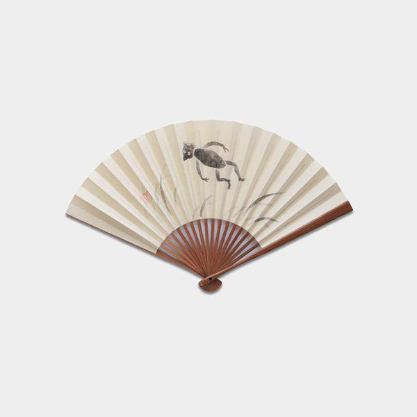 [Hand Fan] KAPPA STYLE BOOK Soot and Bamboo For Men | Edo Folding Fans