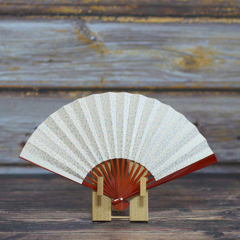 [Hand Fan] ICE-BREAKING Orange Lacquer For Ladies | Edo Folding Fans