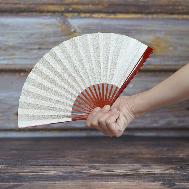 [Hand Fan] ICE-BREAKING Orange Lacquer For Ladies | Edo Folding Fans