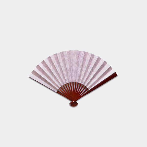 [Hand Fan] SHARK KOMON Pink Lacquer For Ladies | Edo Folding Fans