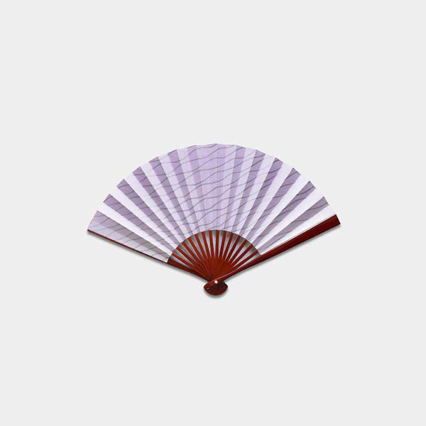 [Hand Fan] Tatewaku Purple Black Lacquer For Ladies | Edo Folding Fans