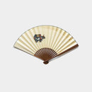 [Hand Fan] ZODIAC COW(OX) Golden 1 For Men | Edo Folding Fans