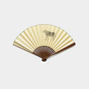 [Hand Fan] ZODIAC COW�E�EX) Hand-Drawing 1 For Men | Edo Folding Fans