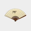 [Hand Fan] ZODIAC COW�E�EX) Hand-Drawing 2 For Men | Edo Folding Fans