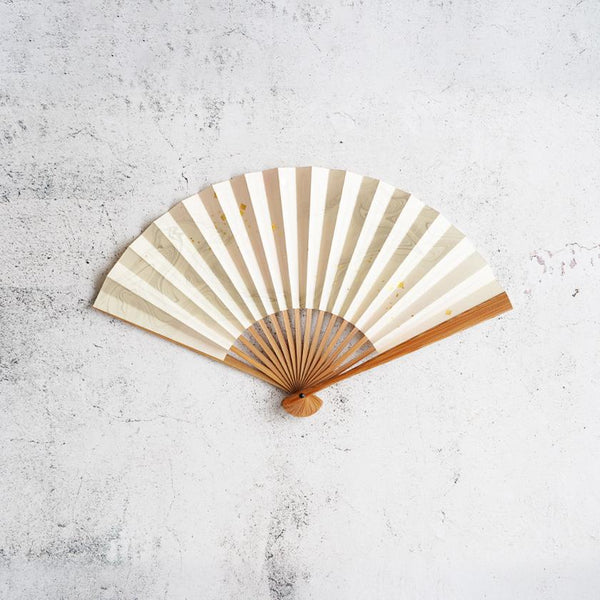 [Hand Fan] SUMINAGASHI HONSUSU-Bamboo For Ladies | Unkindo Fukstsu | Edo Folding Fans