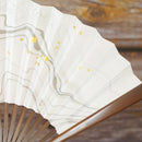 [Hand Fan] SUMINAGASHI Karaki For Ladies | Unkindo Fukstsu | Edo Folding Fans