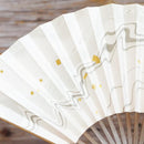 [Hand Fan] SUMINAGASHI Karaki For Ladies | Unkindo Fukstsu | Edo Folding Fans