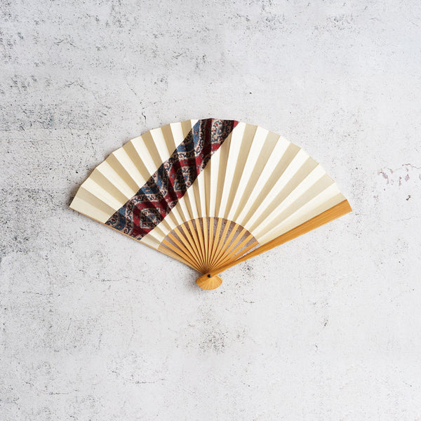 [Hand Fan] White CLOTH SHIRATAKE (White Bamboo) For Ladies | Unkindo Fukstsu | Edo Folding Fans