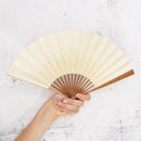 [Hand Fan] HAKU Pink HONSUSU-TAKE For Ladies | Unkindo Fukatsu | Edo Folding Fans
