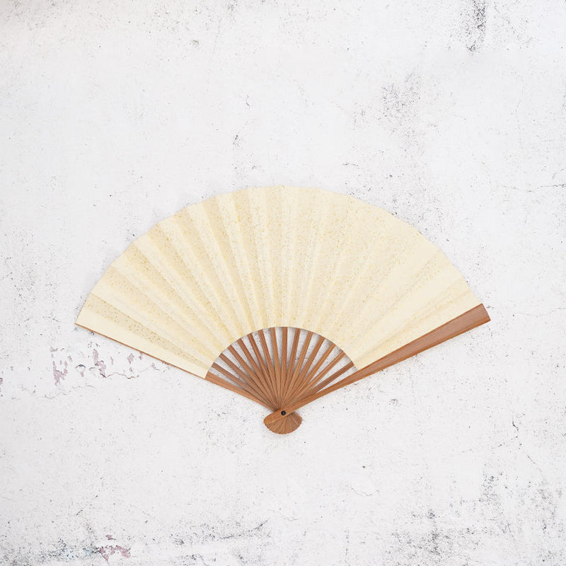 [Hand Fan] HAKU Orange HONSUSU-TAKE For Ladies | Unkindo Fukatsu | Edo Folding Fans