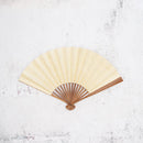[Hand Fan] HAKU Orange-Green HONSUSU-TAKE For Ladies | Unkindo Fukatsu | Edo Folding Fans