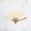 [Hand Fan] HAKU Gold-Orange HONSUSU-TAKE For Ladies | Unkindo Fukatsu | Edo Folding Fans