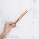 [Hand Fan] HAKU Gold-Orange HONSUSU-TAKE For Ladies | Unkindo Fukatsu | Edo Folding Fans