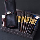 [MAKEUP BRUSH 8-PIECE SET] GRAND SET WITH POUCH | MAKEUP BRUSH CRAFT | UYODA BISYODO