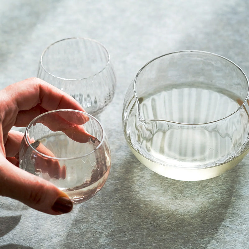 MAI SAKE SET, Edo Kiriko Glass