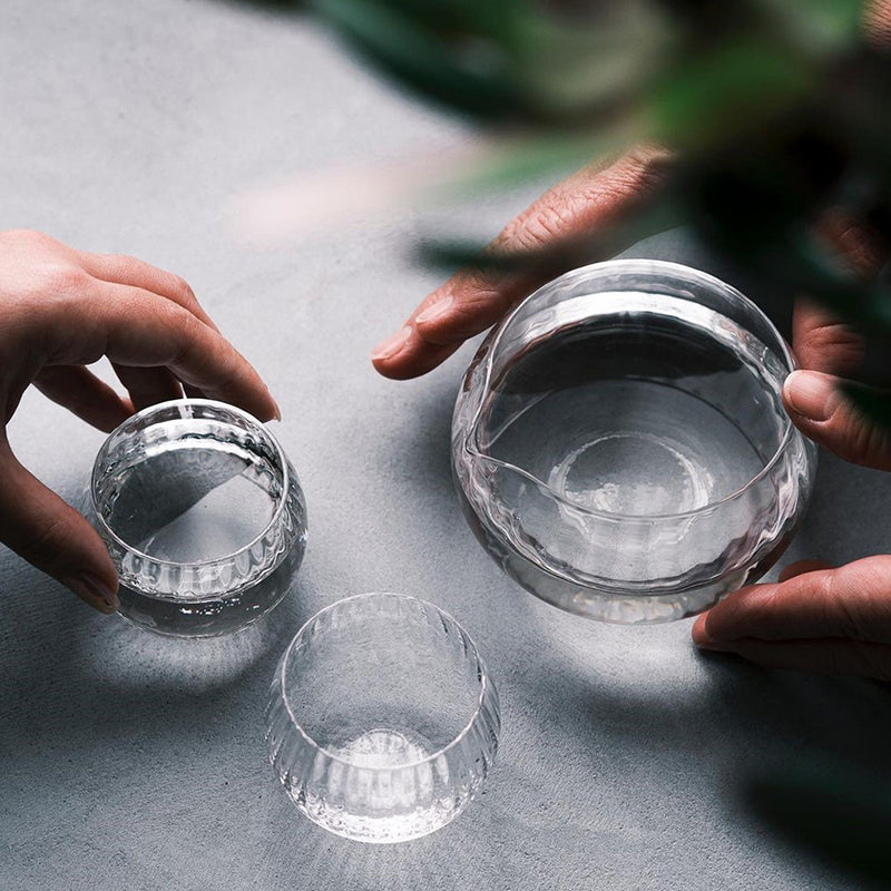 MAI SAKE SET, Edo Kiriko Glass