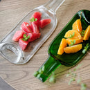 FUNEW TRAY L CLEAR, Large Plate, Platter, Edo Kiriko Glass