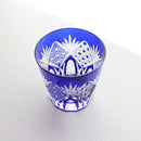 八角籠目菊繋 オールドペア【江戸切子】