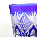 八角籠目菊繋 オールドペア【江戸切子】