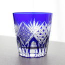 八角籠目菊繋 オールドペア【江戸切子】