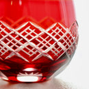 重ね矢来 丸ぐいのみペア【江戸切子】