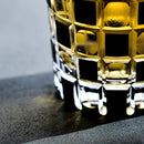 KUROCO TAMA CHECKERED TUMBLER, Edo Kiriko Glass