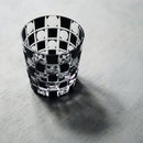 KUROCO TAMA CHECKERED MINI OLD, Edo Kiriko Glass