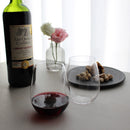 LIGHT WINE WINE BOWL BORDEAUX 2 PIECES SET IN A WOODEN BOX, Edo Kiriko Glass