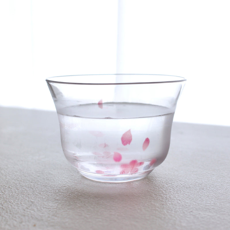 丸モ高木 冷感桜 煎茶椀 茶托セット（1個）【美濃焼】