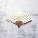 [Hand Fan] HAKUZU Milky Way White 7SUN(8.3inch) | Kyoto Folding Fans | Yasuto Yonehara