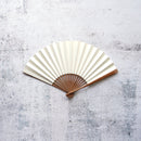 [Hand Fan] HAKUZU Milky Way White 7SUN(8.3inch) | Kyoto Folding Fans | Yasuto Yonehara