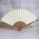 [Hand Fan] HAKUZU Milky Way White 7SUN(8.3inch) | Kyoto Folding Fans | Yasuto Yonehara