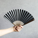 [Hand Fan] HAKUZU Milky Way Black 7SUN(8.3inch) | Kyoto Folding Fans | Yasuto Yonehara