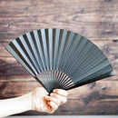 [Hand Fan] HAKUZU Milky Way Black Bamboo 7SUN(8.3inch) | Kyoto Folding Fans | Yasuto Yonehara