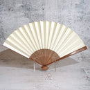 [Hand Fan] HAKUZU Spirit White 7SUN(8.3inch) | Kyoto Folding Fans | Yasuto Yonehara