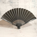 [Hand Fan] HAKUZU Spirit Black Bamboo 7SUN(8.3inch) | Kyoto Folding Fans | Yasuto Yonehara
