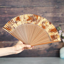 [Hand Fan] HAKUSAI HAKUIRO Brown 7SUN(8.3inch) | Kyoto Folding Fans | Yasuto Yonehara