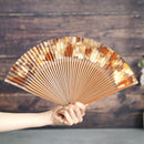 [Hand Fan] HAKUSAI HAKUIRO Brown 7SUN(8.3inch) | Kyoto Folding Fans | Yasuto Yonehara