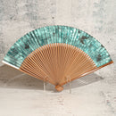 [Hand Fan] HAKUSAI HAKUIRO Blue 7SUN(8.3inch) | Kyoto Folding Fans | Yasuto Yonehara