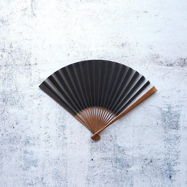 [Hand Fan] Smoked Silver #1 7.5SUN(9inch) | Kyoto Folding Fans | Yasuto Yonehara