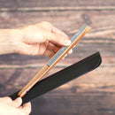 [Hand Fan Bag] Fan Pouch Cowhide Black for 7.5 sun (9.06 in.) | Kyoto Folding Fans | Yasuto Yonehara, Dedicated