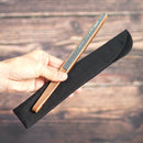 [Hand Fan Bag] Fan Pouch Cotton Black for 7 sun (8.27 in.) | Kyoto Folding Fans | Yasuto Yonehara, Dedicated