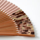 [Hand Fan] HAKUSAI Grayish Pink (Short-ground) 6.5SUN(7.7inch) | Kyoto Folding Fans | Yasuto Yonehara