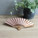 [Hand Fan] HAKUSAI Grayish Pink 6.5SUN(7.7inch) | Kyoto Folding Fans | Yasuto Yonehara