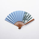 [Hand Fan] HAKUSAI Blue 6.5 SUN | Kyoto Folding Fans | Yasuto Yonehara
